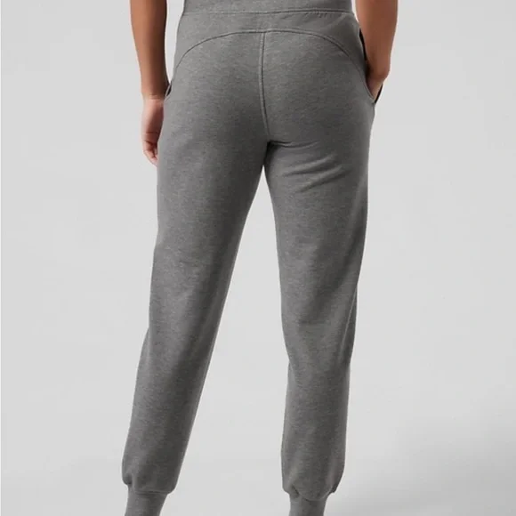 Athleta Grey Drawstring Waistband Balance Jogger - Picture 3 of 9